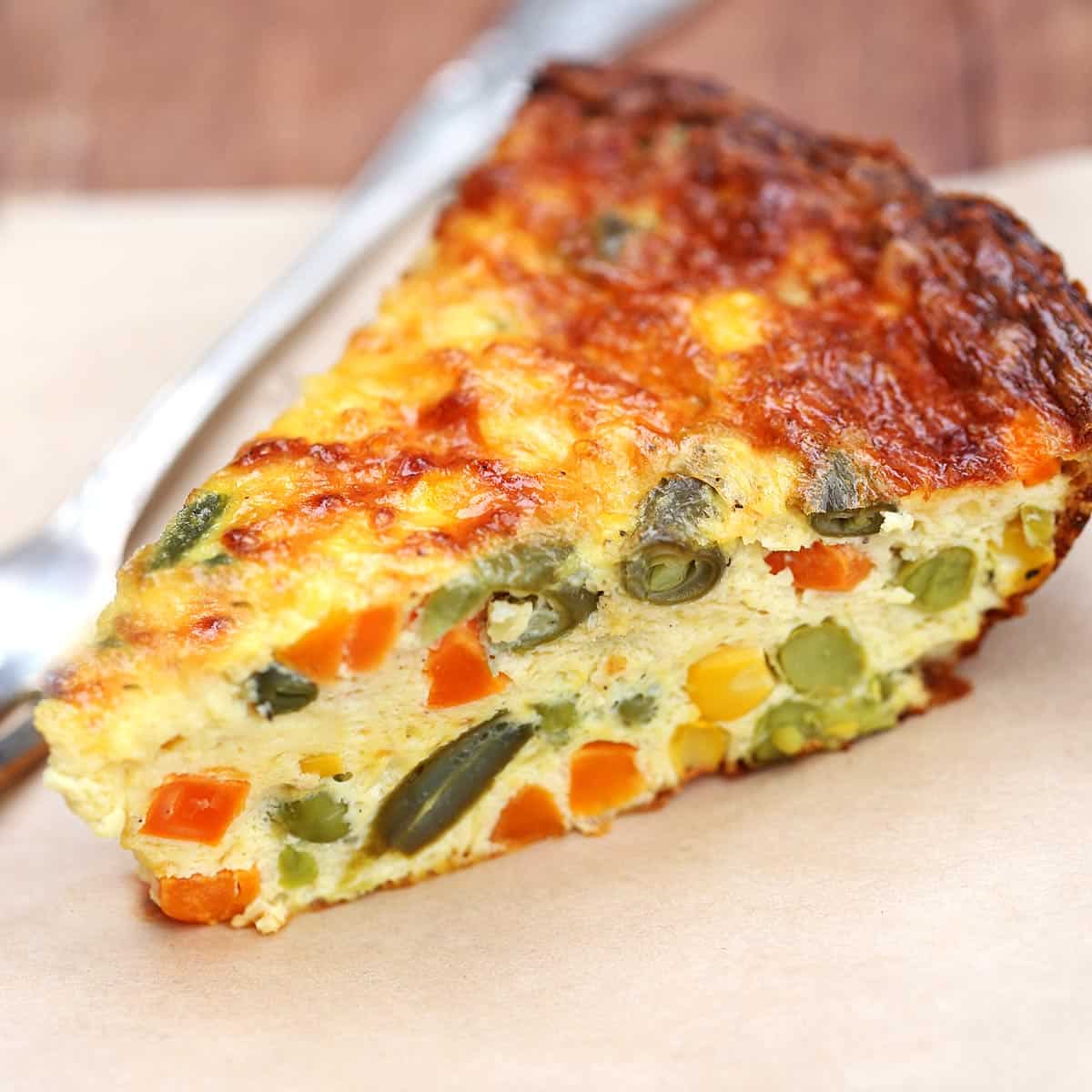 Tarte aux légumes sans pâte
