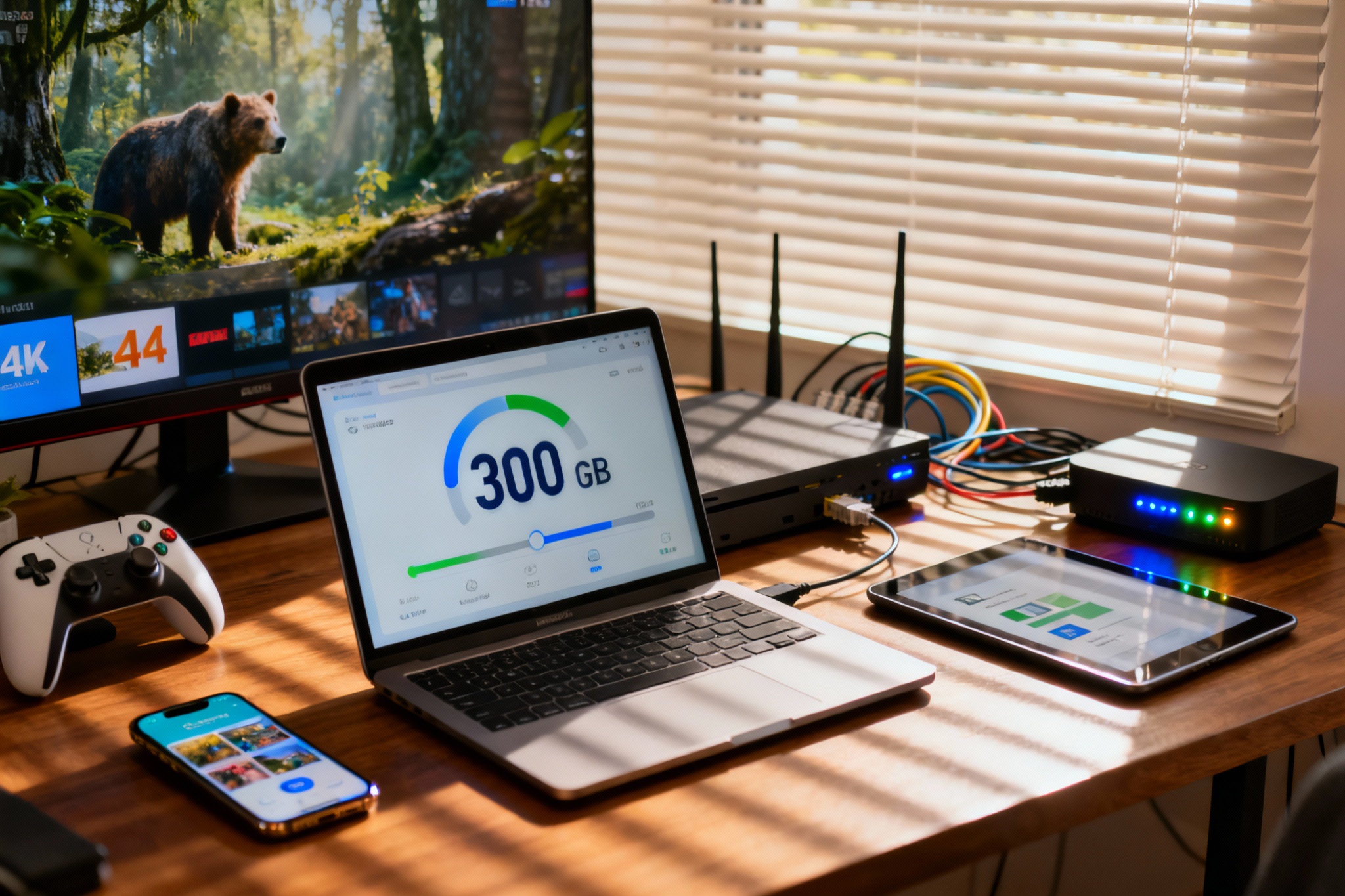 Illustration : 300 Go Internet : combien de temps ça dure vraiment ?