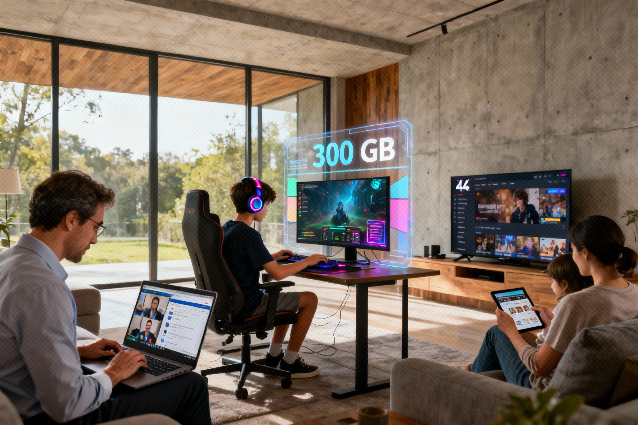 Illustration : 300 Go Internet : combien de temps ça dure vraiment ?