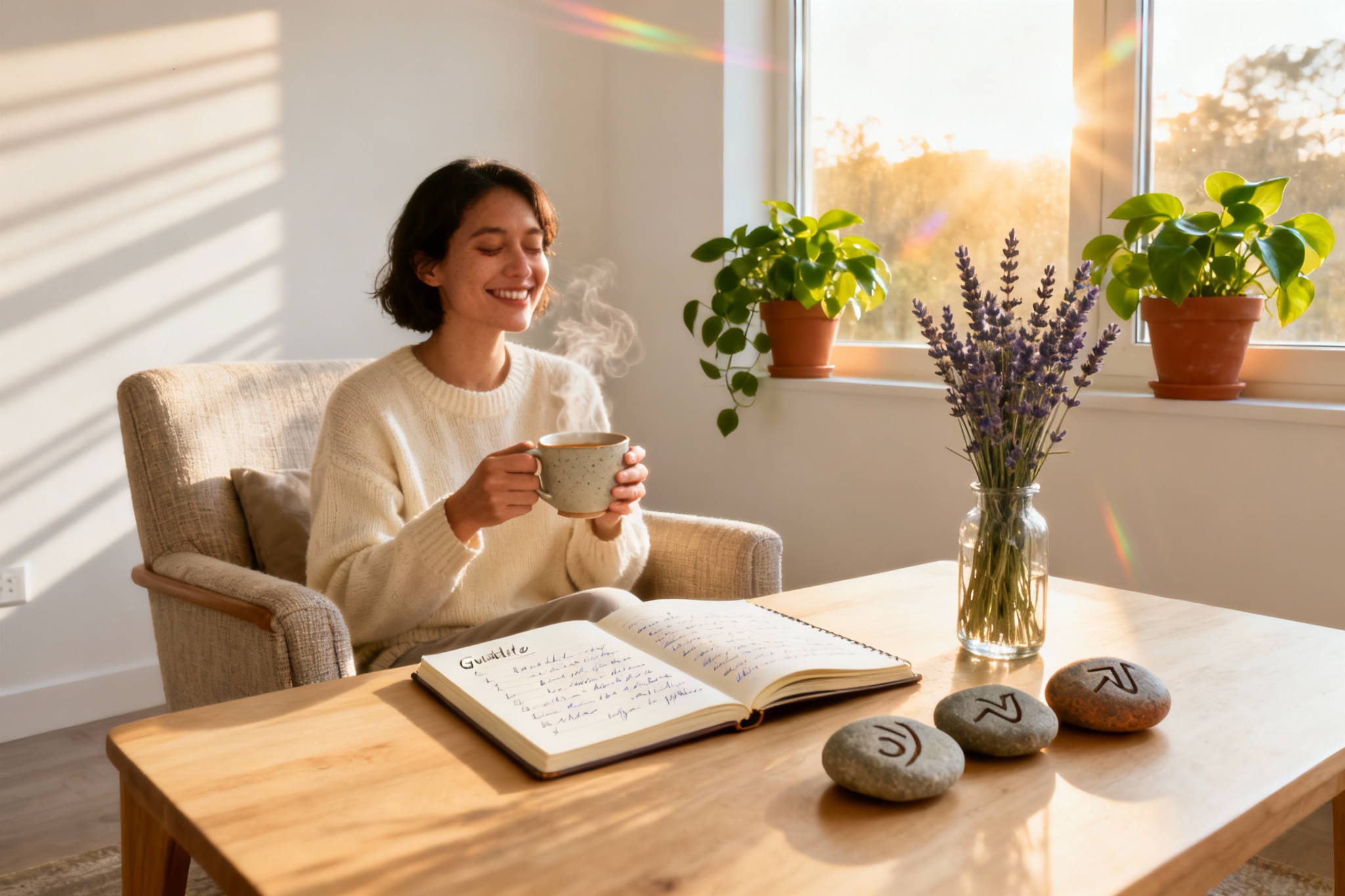 Illustration : Conseils pour être heureux : 7 clés simples et efficaces