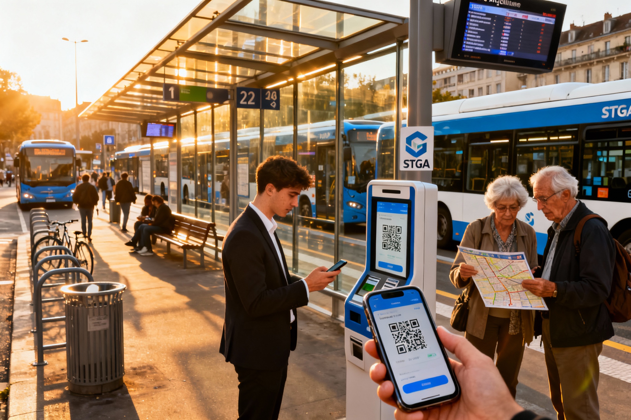 Illustration : STGA Angoulême : tout savoir sur le réseau de transport Mobius