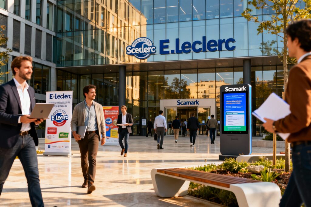 Illustration : Scamark : portail emploi, missions et marques E.Leclerc