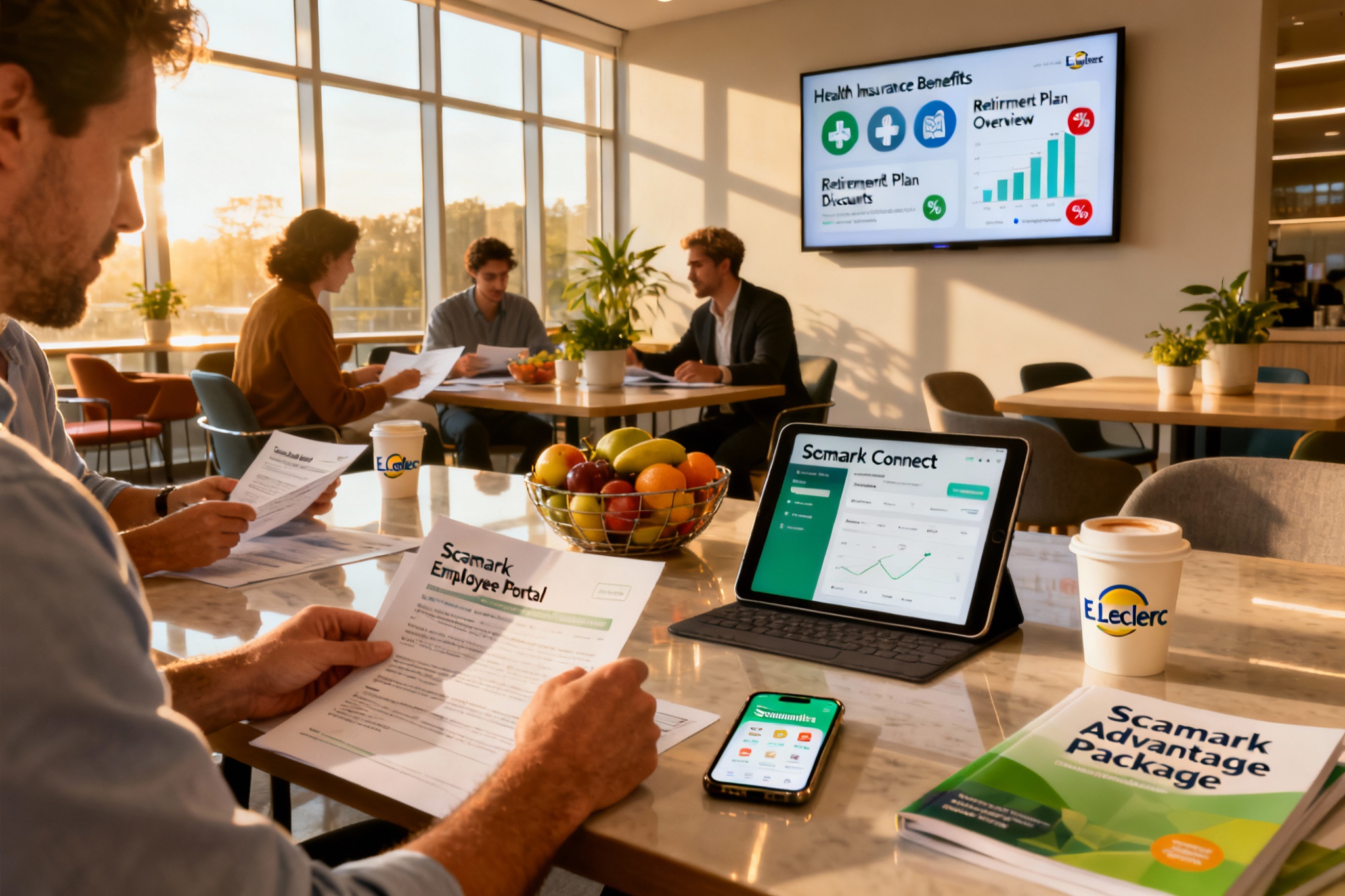 Illustration : Scamark : portail emploi, missions et marques E.Leclerc