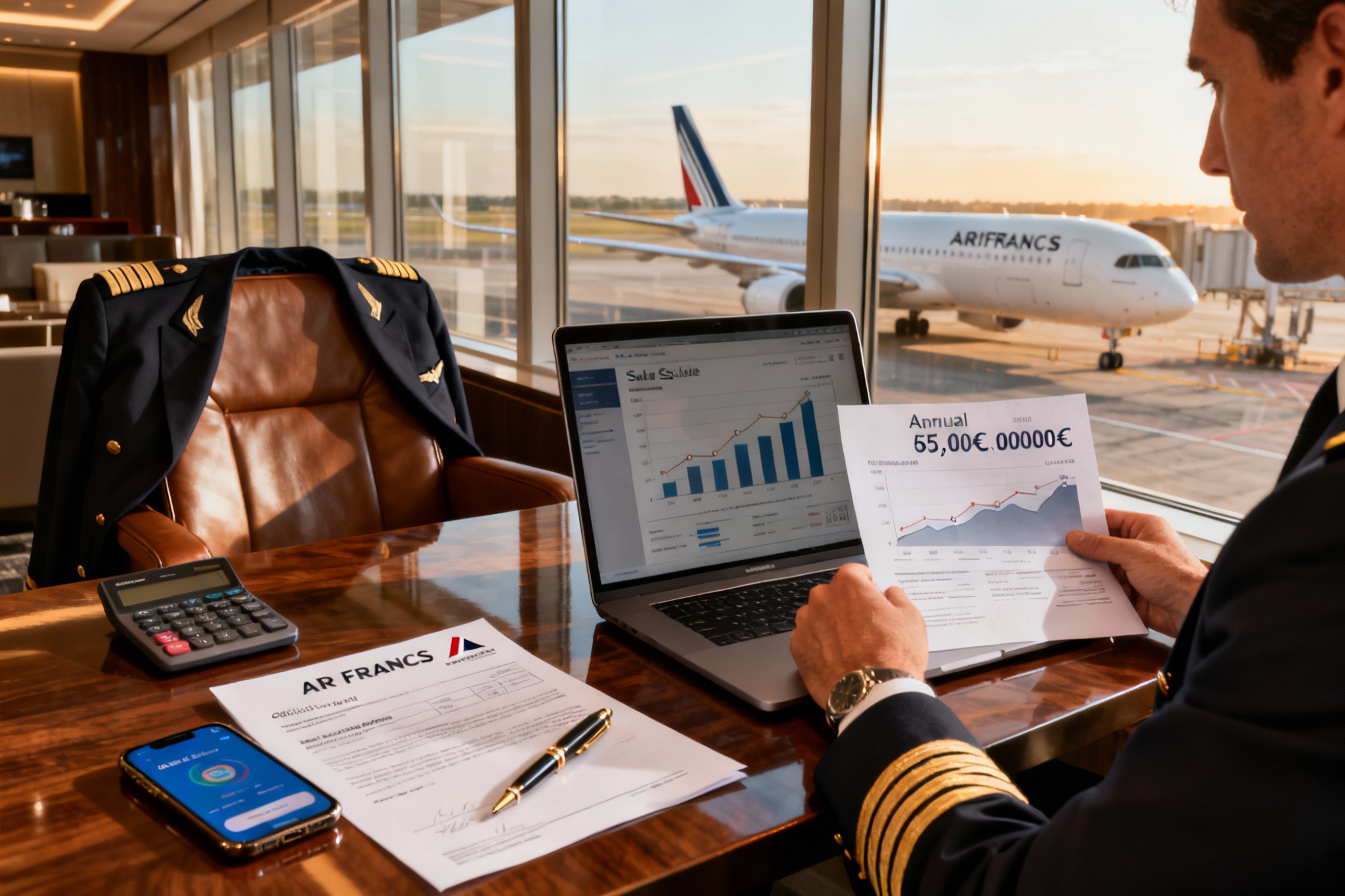 Illustration : Salaire pilote d'avion : combien gagne-t-on en France ?