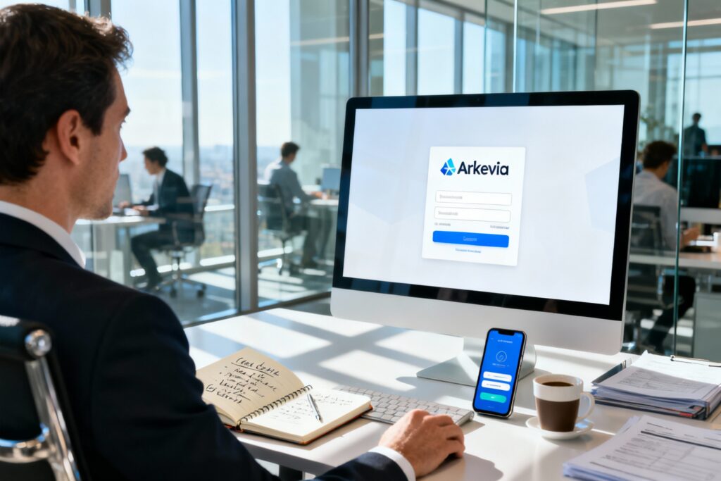 Illustration : Connexion Arkevia : accédez facilement à vos documents pros