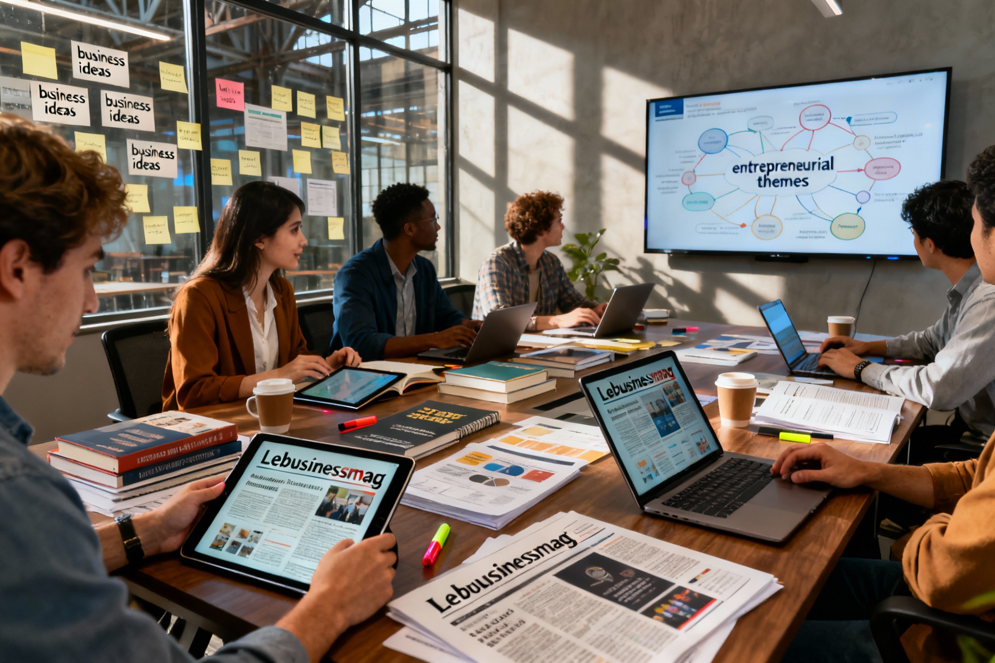 Illustration : Lebusinessmag : le media pour entrepreneurs et investisseurs