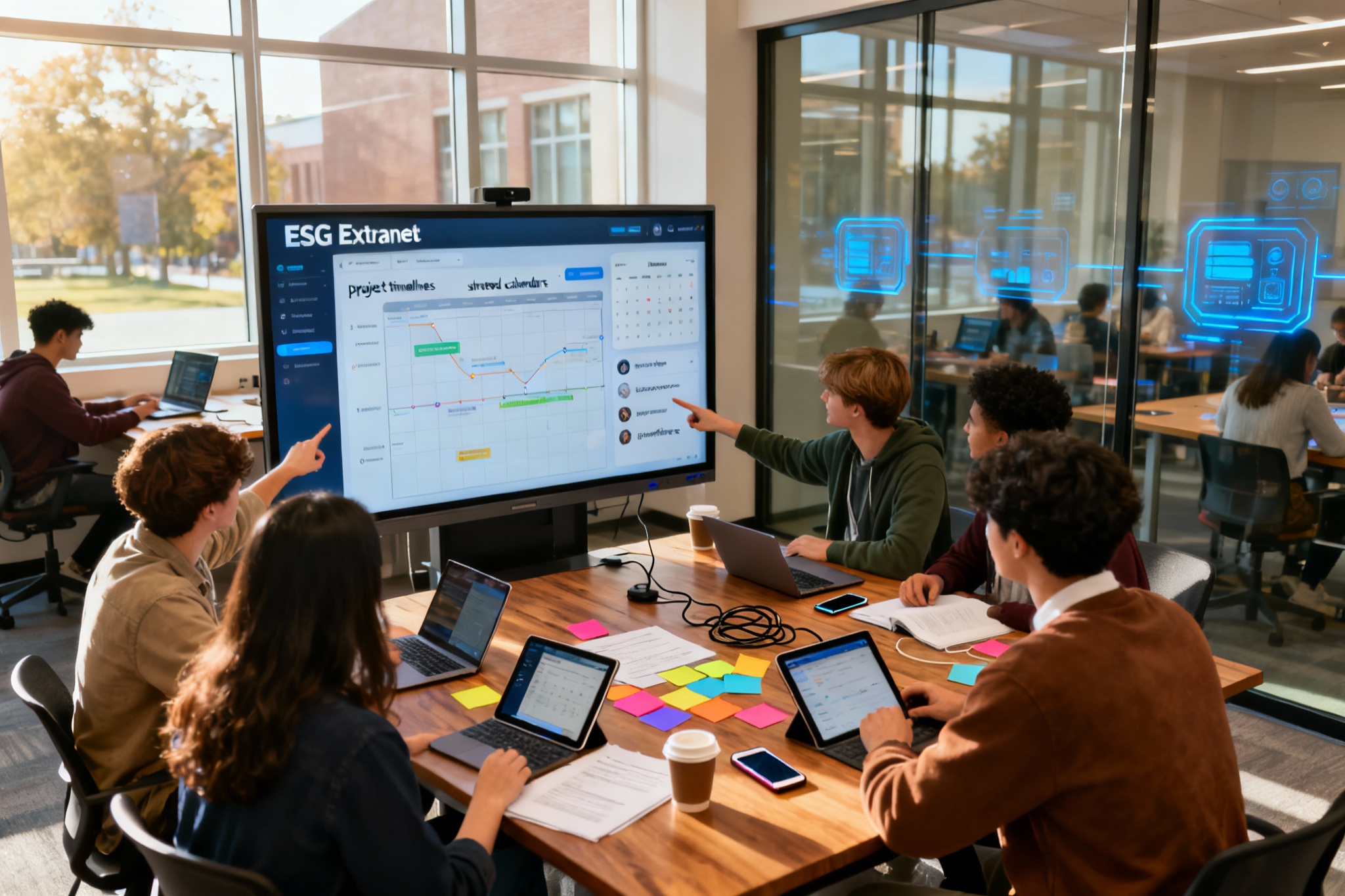 Illustration : ESG extranet : comment mieux collaborer entre étudiants ?