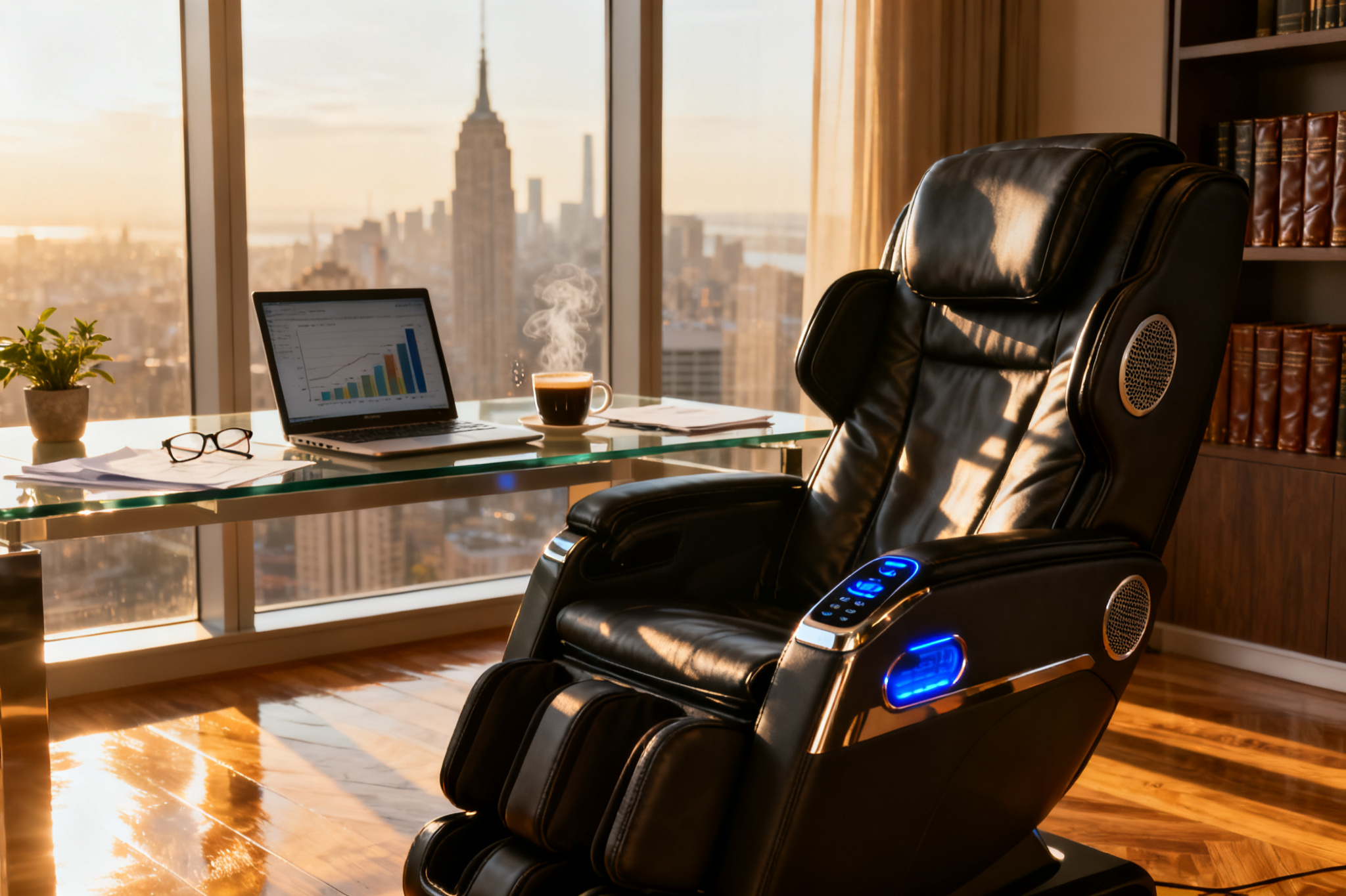 Illustration : Fauteuil massant : booster sa productivité et son bien-être