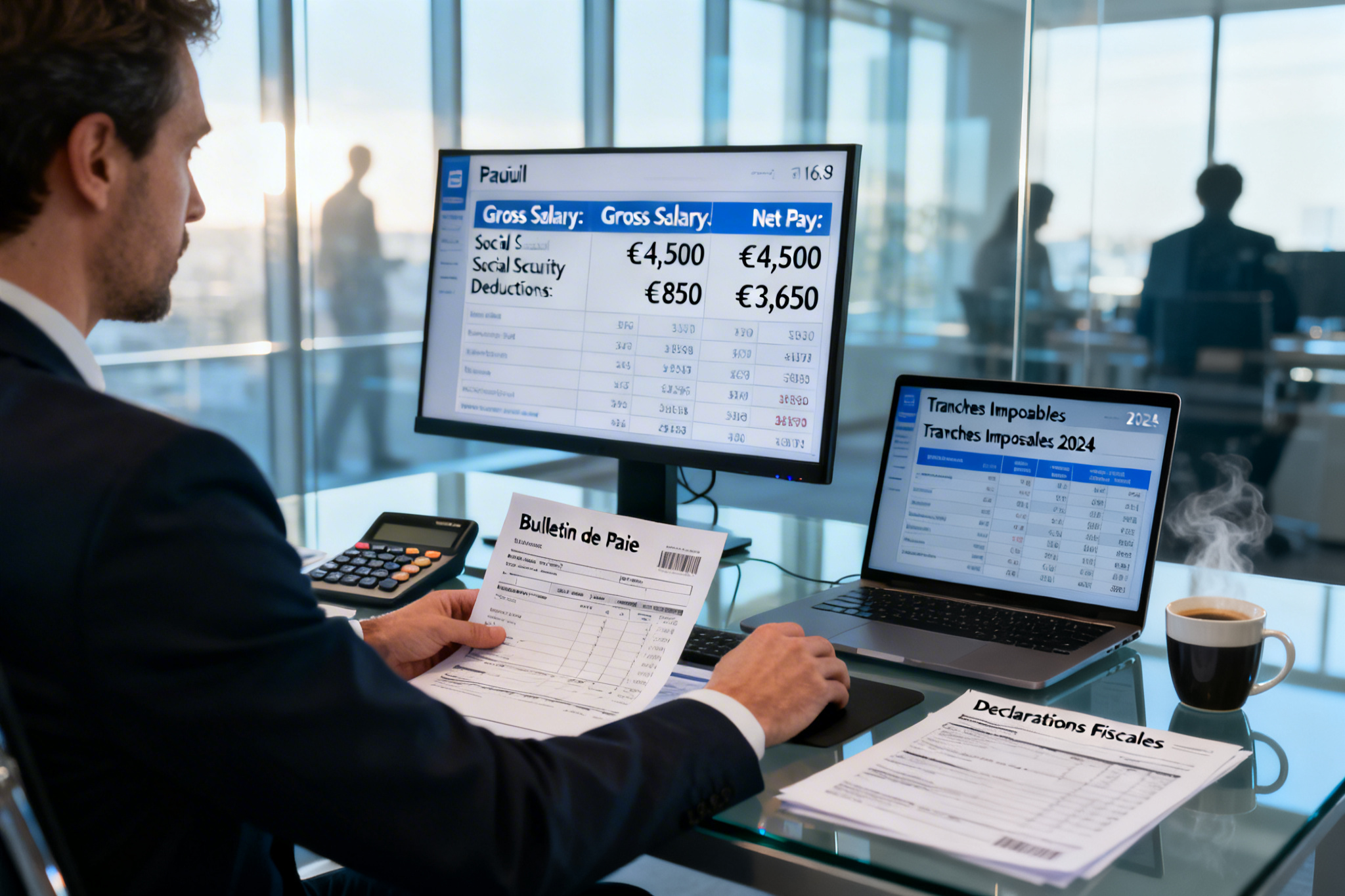 Illustration : 2500 euros brut en net : comment calculer votre salaire réel en 2026 ?