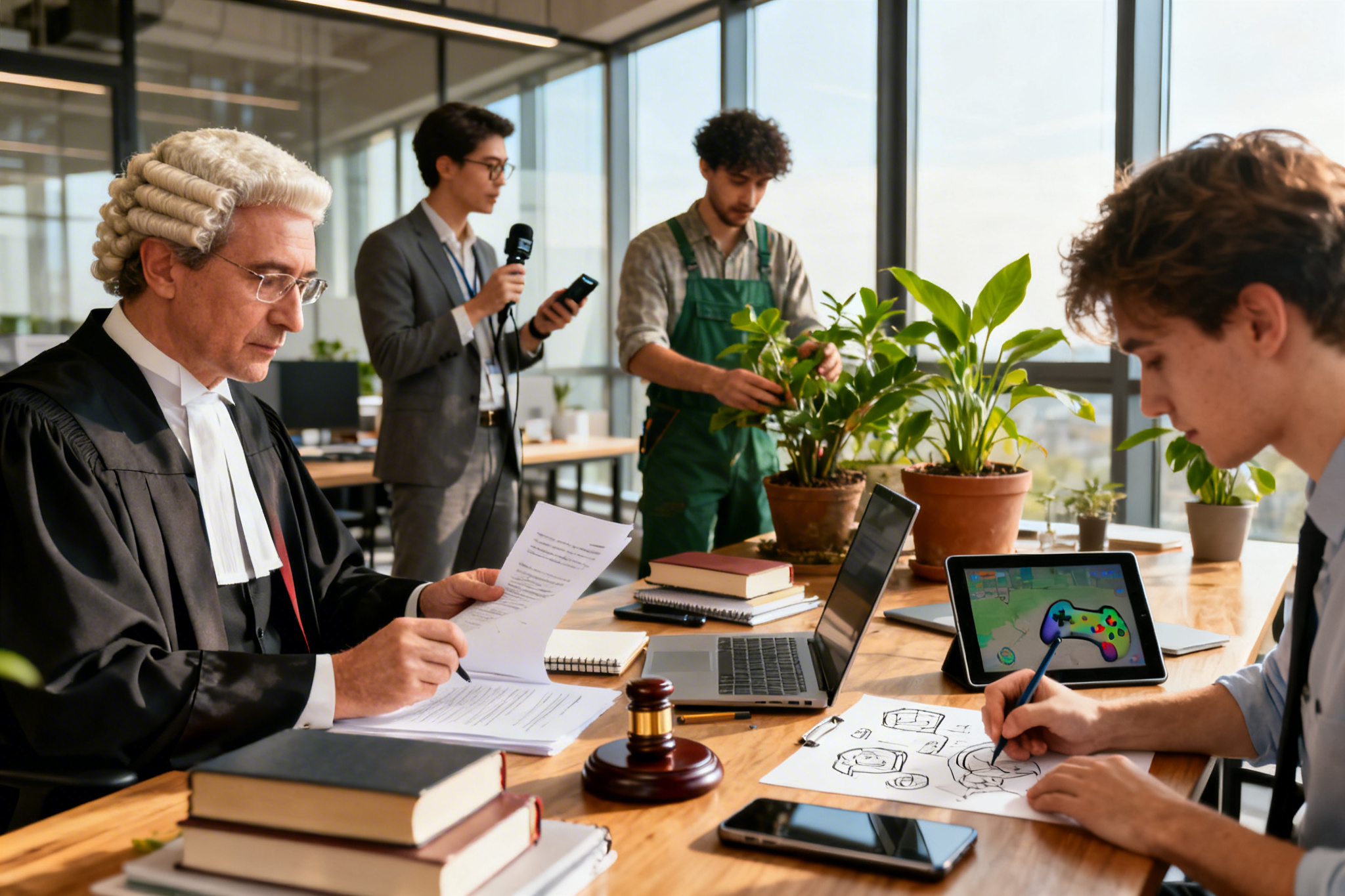 Illustration : Métiers en J : 9 professions inspirantes du droit au digital