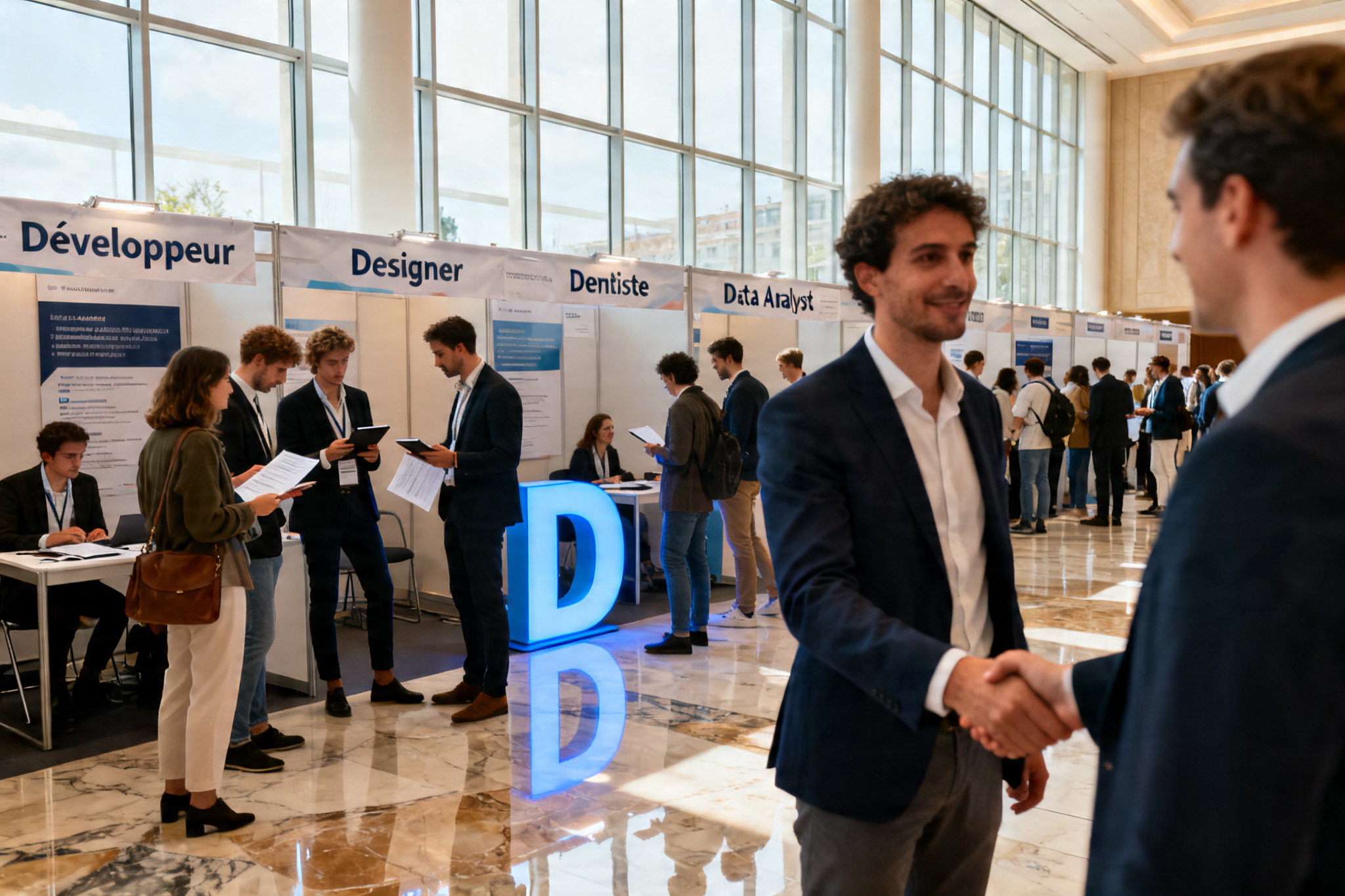 Illustration : Métiers en D : les professions qui recrutent en 2024